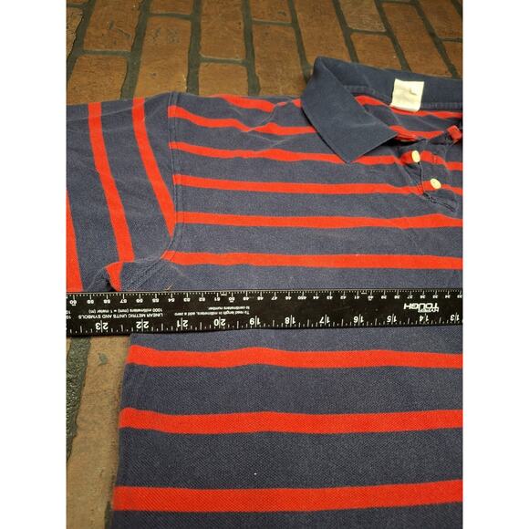 Vintage Disney Store Mickey Polo Red Blue Striped XL - Picture 6 of 7